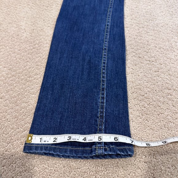 Vintage Pepe Jeans Straight Leg Low Rise 90s Y2K Fuzzy Embroidery Unisex Size 32 - Picture 9 of 14